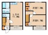 ルミエール甚目寺 2LDKの間取り