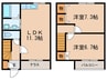 ルミエール甚目寺 2LDKの間取り