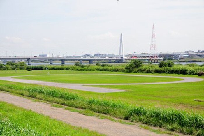 大森橋緑地(公園)まで120m アンオオモリ