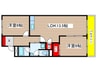 マンション杉 2LDKの間取り