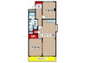 マンション杉 2LDKの間取り
