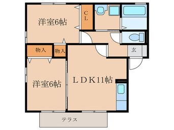 間取図 サン・パティオC棟