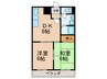 マンションブリッジ８８ 2DKの間取り