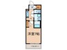 S-RESIDENCE金山三丁目 1Kの間取り