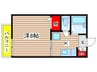 ウインドワード 1Kの間取り