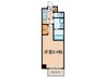 S-RESIDENCE山王 1Kの間取り