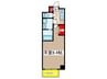 S-RESIDENCE山王 1Kの間取り