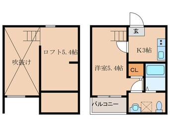 間取図 Ｘｅｖｉ　Ｆｌａｔ