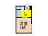 山一ビル 1Kの間取り