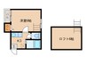 エンルート栄生 1Kの間取り