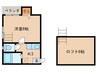 エンルート栄生 1Kの間取り