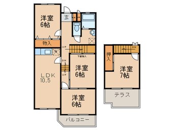 間取図 シャトーロイヤル南山