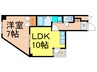 丸の内小竹ビル 1LDKの間取り