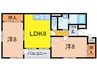 丸の内小竹ビル 2LDKの間取り