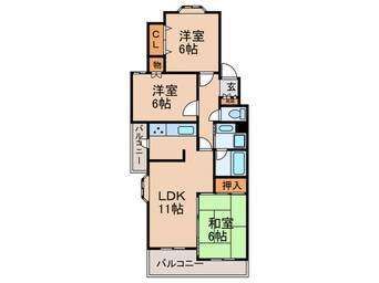 間取図 サンシャイン一社