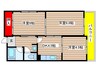 おがわビル 3DKの間取り