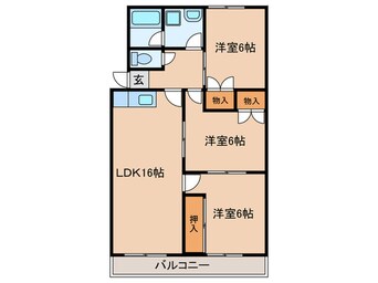 間取図 ドミール光ヶ丘