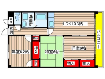 間取図 エスペランサ左京山