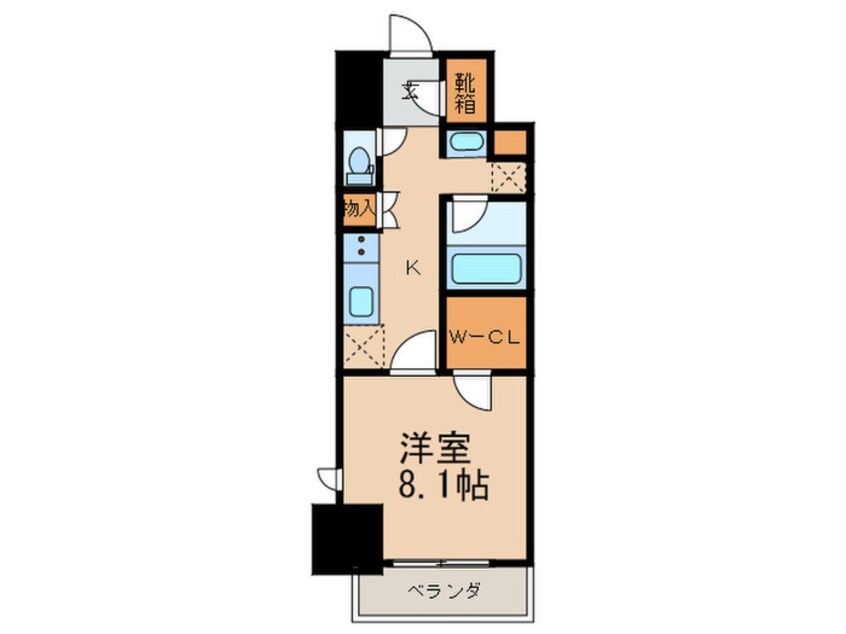 間取図 パークアクシス名駅南グランデ