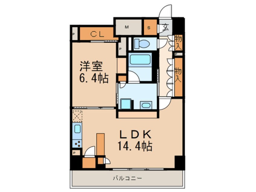 間取図 パークアクシス名駅南グランデ