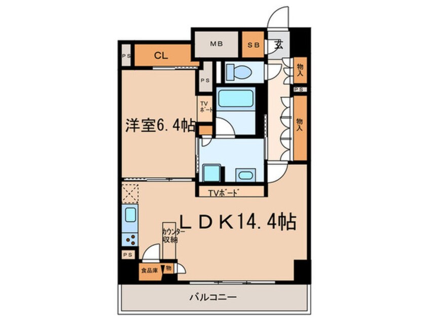 間取図 パークアクシス名駅南グランデ