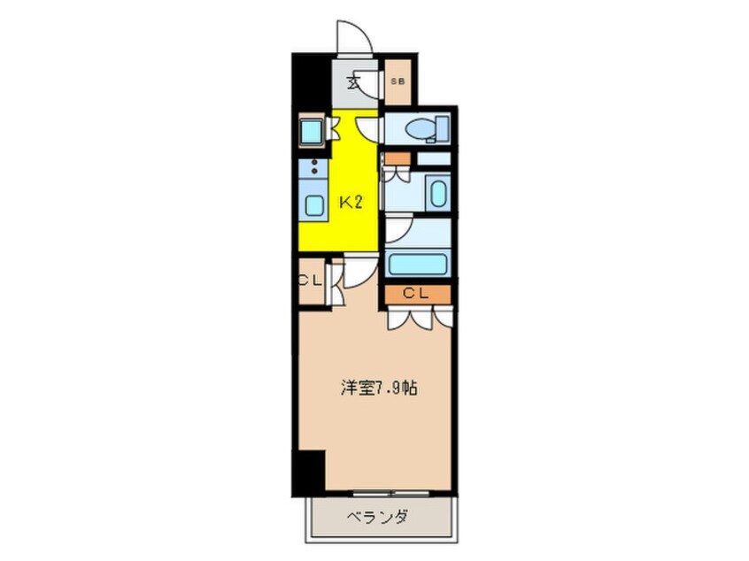 間取図 パークアクシス名駅南グランデ