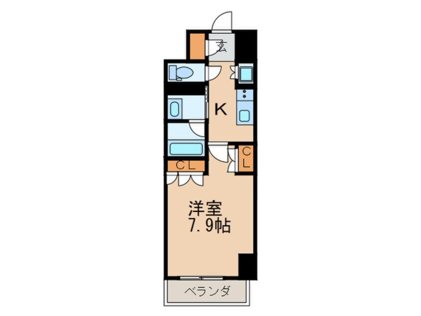 間取図 パークアクシス名駅南グランデ