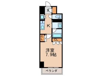 間取図 パークアクシス名駅南グランデ