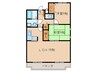 ハピネス八光 2LDKの間取り