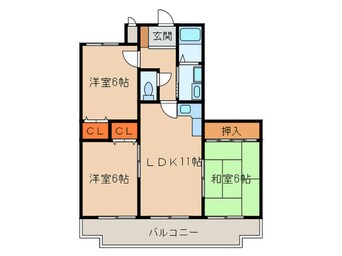 間取図 ハピネス八光