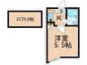 ベルトピア名古屋17 1Kの間取り