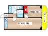 ハイライク栄ハイツ（603） 1LDKの間取り