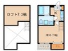 ア－バンプレイス 1Kの間取り