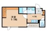at小舟 1Kの間取り