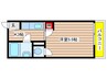 パレスＣ 1Kの間取り