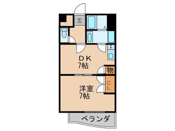 間取図 久屋グリ－ンビル