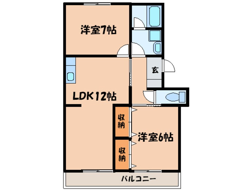 間取図 エステ－ト伊奈