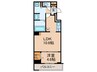 Bel　Spazio　ISSHA 1LDKの間取り