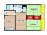 ラフォーレ若竹 3DKの間取り