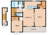 アイアゲート 2LDKの間取り