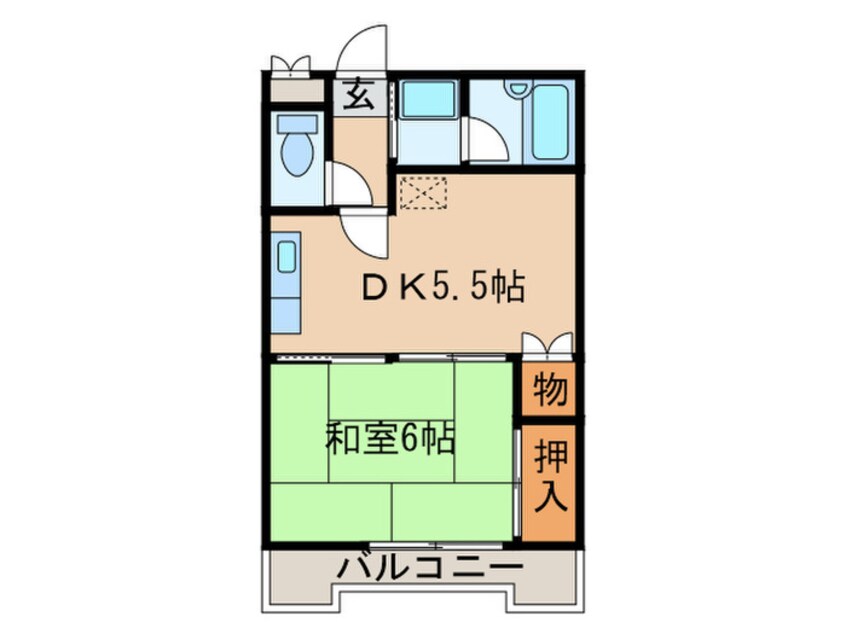 間取図 サンハイツ五才美