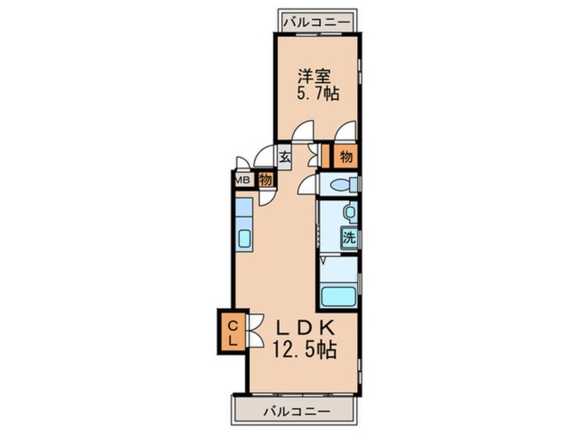 間取図 サン西志賀