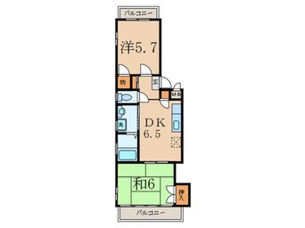 間取図 サン西志賀