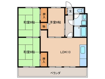 間取図 サンストリート松降