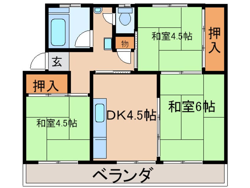 間取図 アネックス楠５０