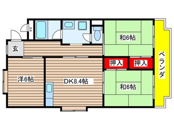 間取図 グランドハイツ