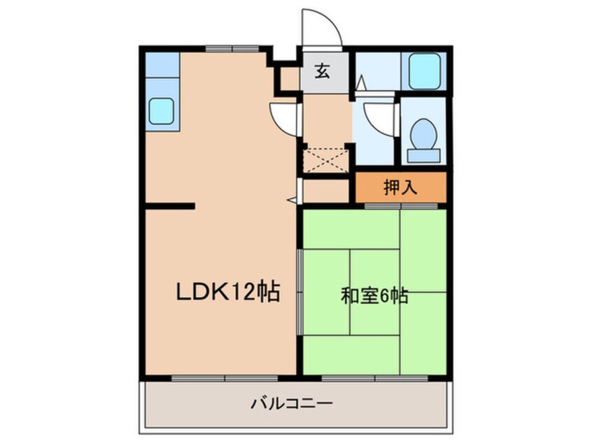 間取図 グランパス八帖B