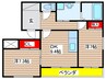 Y・E・S spazio 2DKの間取り