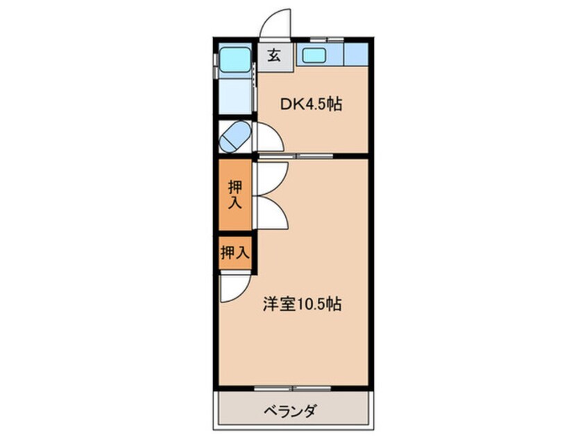 間取図 コーポ染