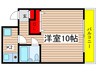 ラフィネ新栄 1Kの間取り